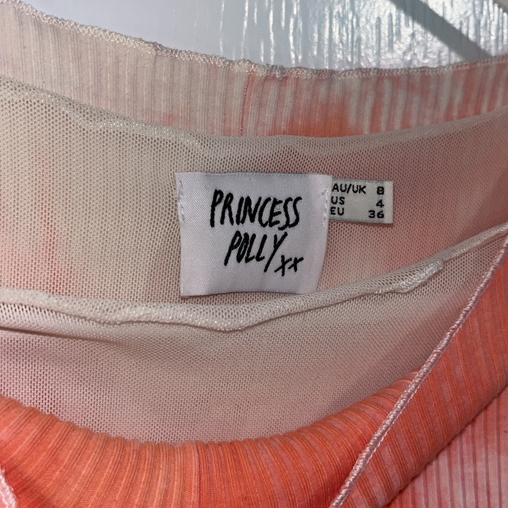 Princess Polly ribed body con ombré dress size 4